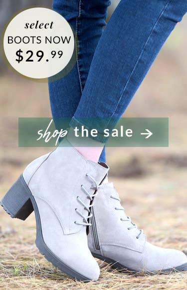 Select Boots Now $29.99 - Shop the Sale