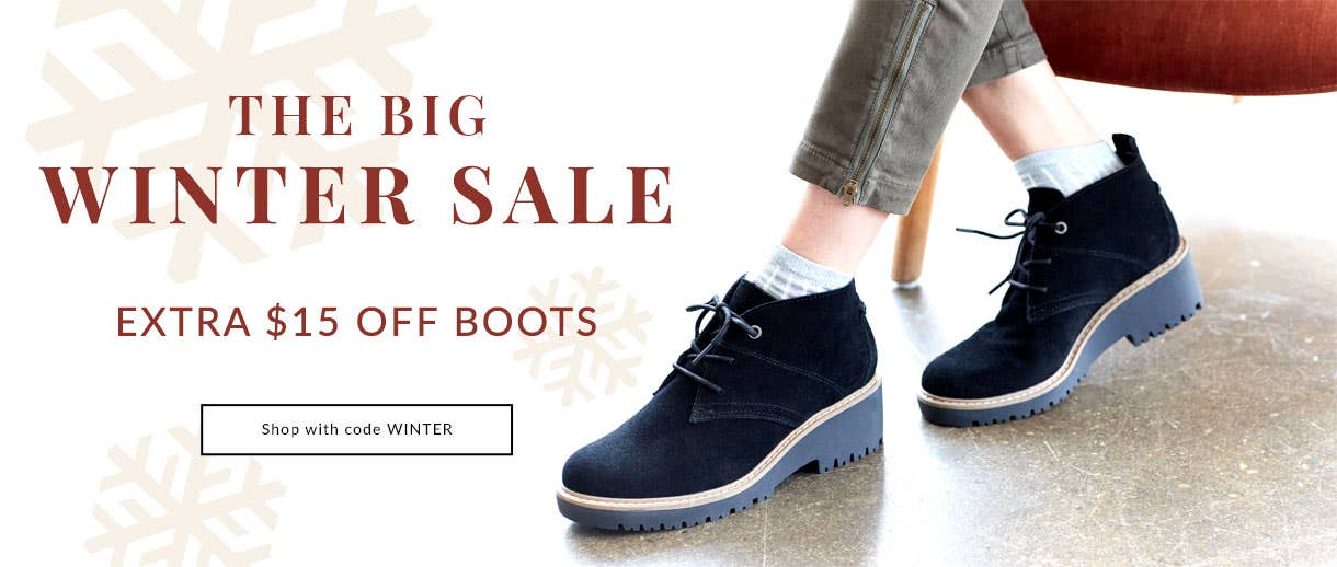 The Big Winter Sale | Extra $15 OFF Boots 